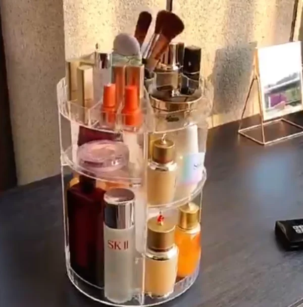 360° Rotating Cosmetic Organizer - Image 2