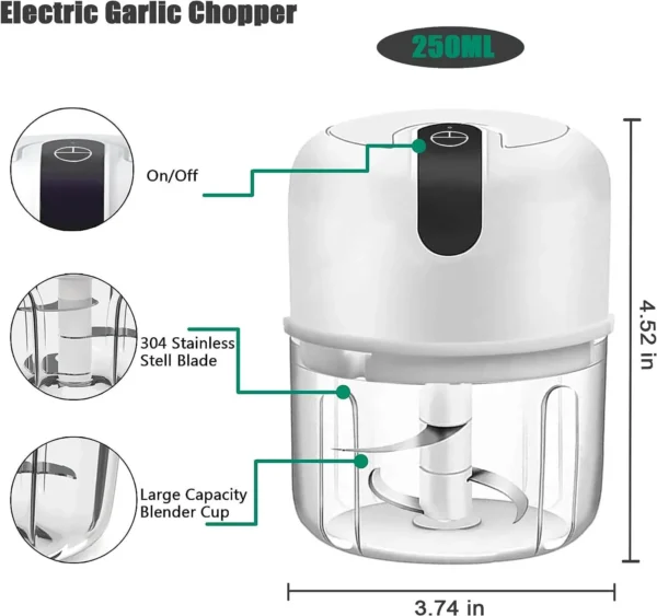 Rechargeable Mini Electric Chopper - Image 5