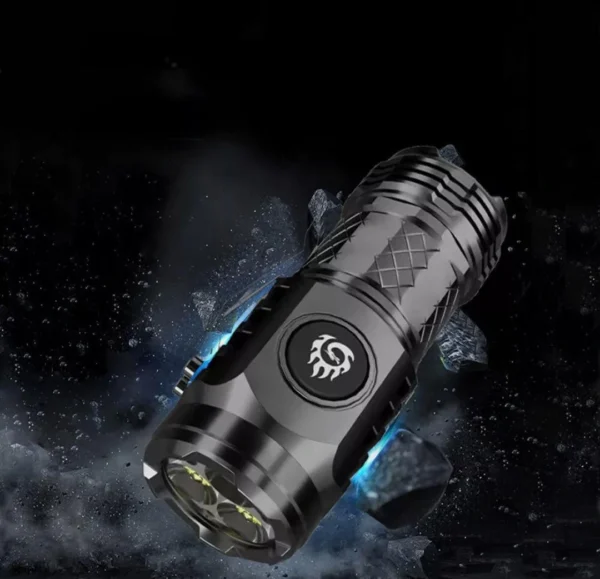 Three Eye Waterproof Mini Flashlight