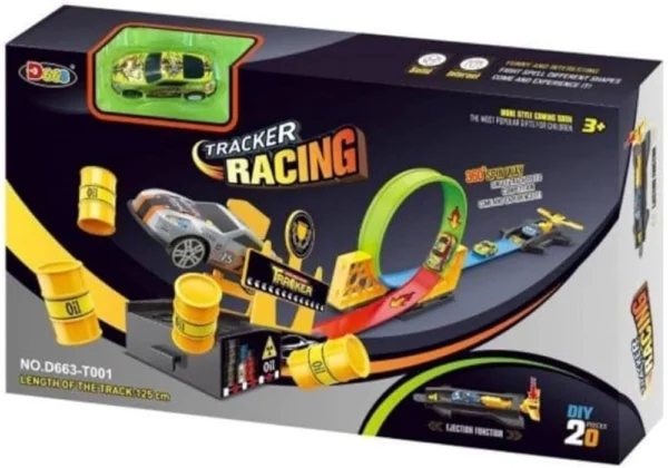 360 Degree Spin Race Track with Car Toy Set & Launcher - Image 3