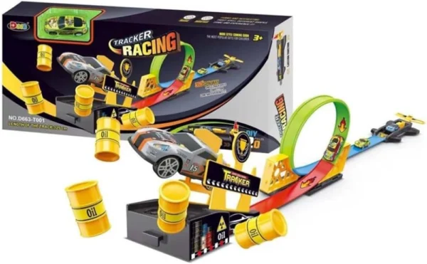 360 Degree Spin Race Track with Car Toy Set & Launcher